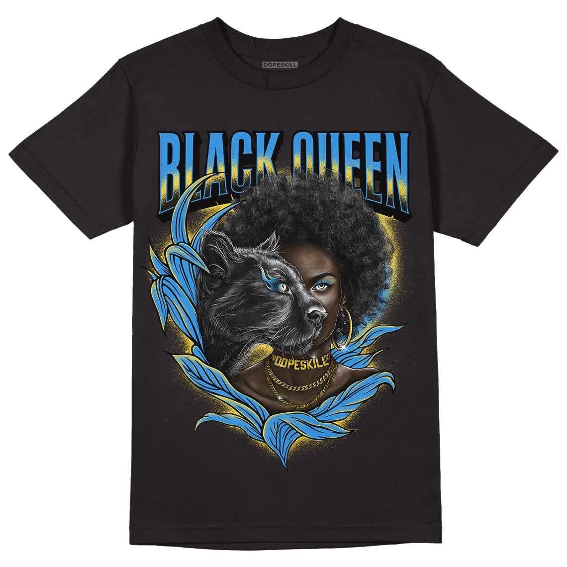 SB Dunk Low Homer DopeSkill T-Shirt New Black Queen Graphic - Black