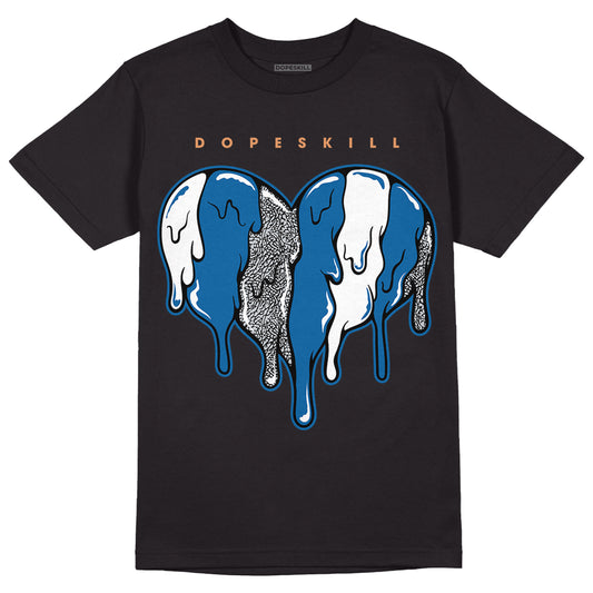 Jordan 3 Retro Wizards DopeSkill T-Shirt Slime Drip Heart Graphic Streetwear - Black