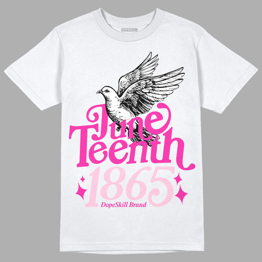 Dunk Low GS 'Triple Pink' DopeSkill T-Shirt Juneteenth 1865 Graphic Streetwear - White