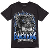 True Blue 1s DopeSkill T-Shirt Black King Graphic - Black