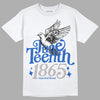 Jordan 1 High OG "True Blue" DopeSkill T-Shirt Juneteenth 1865 Graphic Streetwear - White