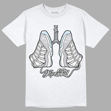 Jordan 11 Retro Low Cement Grey DopeSkill T-Shirt Breathe Graphic Streetwear - White