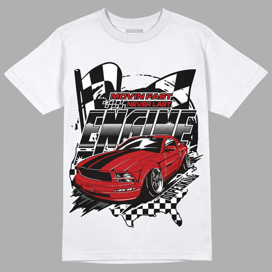 Playoffs 13s DopeSkill T-Shirt ENGINE Tshirt Graphic - White