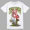 Travis Scott x Jordan 1 Low OG “Olive” DopeSkill T-Shirt Stay High Graphic Streetwear - White