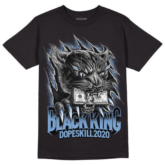 UNC University Blue 5s DopeSkill T-Shirt Black King Graphic - Black