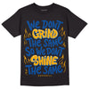 Dunk Blue Jay and University Gold DopeSkill T-Shirt Grind Shine Graphic Streetwear - Black