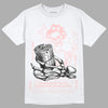 Jordan 1 High OG WMNS Washed Pink DopeSkill T-Shirt Show Me The Money Graphic Streetwear - White