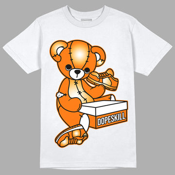 Wmns Dunk Low 'Magma Orange DopeSkill T-Shirt Sneakerhead BEAR Graphic Streetwear - White