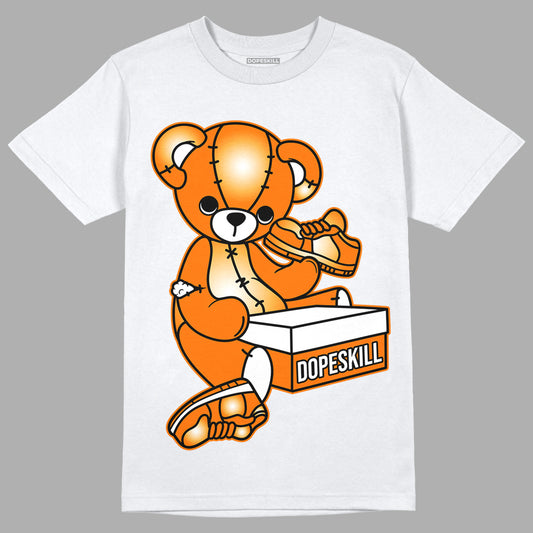 Wmns Dunk Low 'Magma Orange DopeSkill T-Shirt Sneakerhead BEAR Graphic Streetwear - White