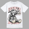 Jordan 1 High OG WMNS Washed Pink DopeSkill T-Shirt Sick Bear Graphic Streetwear - White