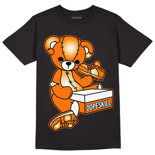 Wmns Dunk Low 'Magma Orange DopeSkill T-Shirt Sneakerhead BEAR Graphic Streetwear - Black