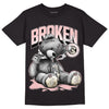 Jordan 1 High OG WMNS Washed Pink DopeSkill T-Shirt Sick Bear Graphic Streetwear - Black