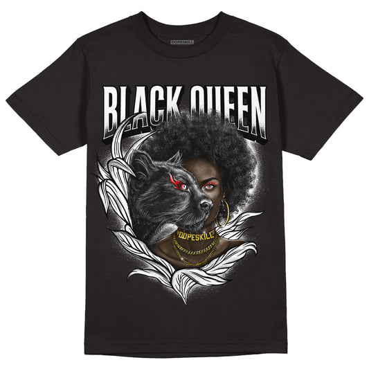 Jordan 1 High 85 Black White DopeSkill T-Shirt New Black Queen Graphic Streetwear  - Black
