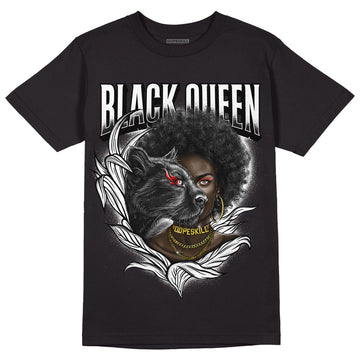 Jordan 1 High 85 Black White DopeSkill T-Shirt New Black Queen Graphic Streetwear  - Black