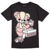 Jordan 1 High OG WMNS Washed Pink DopeSkill T-Shirt Sneakerhead BEAR Graphic Streetwear - Black