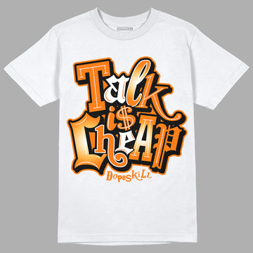 Wmns Dunk Low 'Magma Orange DopeSkill T-Shirt Talk Is Chip Graphic Streetwear - White