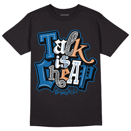 Jordan 3 Retro Wizards DopeSkill T-Shirt Talk Is Chip Graphic Streetwear - Black