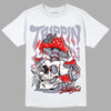 Jordan 13 Retro 'Black Flint' DopeSkill T-Shirt Trippin Graphic Streetwear - White