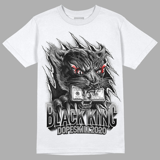 Jordan 1 High 85 Black White DopeSkill T-Shirt Black King Graphic Streetwear - White 