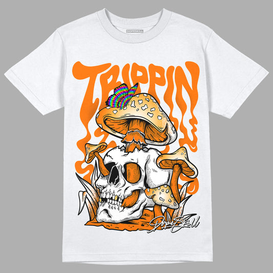 Wmns Dunk Low 'Magma Orange DopeSkill T-Shirt Trippin Graphic Streetwear - White