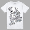 Jordan 11 Retro Low Cement Grey DopeSkill T-Shirt Sneakerhead BEAR Graphic Streetwear - White