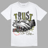 Travis Scott x Jordan 1 Low OG “Olive” DopeSkill T-Shirt Trust No One Graphic Streetwear - White