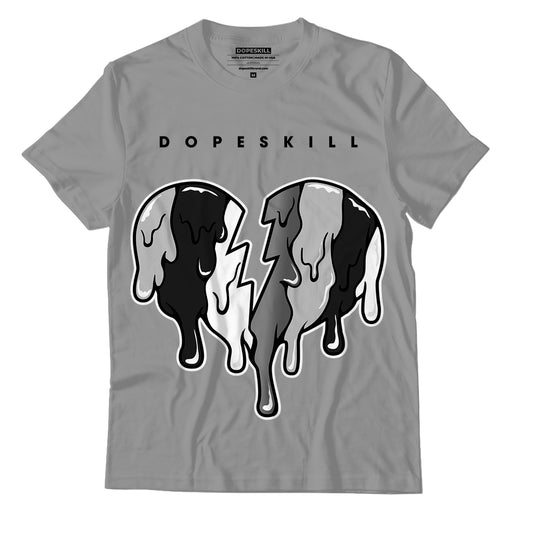 AJ 12 Playoffs DopeSkill Metallic Silver T-shirt Tear My Heart Out  Graphic