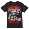 Cherry 11s DopeSkill T-Shirt Sick Bear Graphic - Black