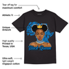 AJ 1 Dark Marina Blue DopeSkill T-Shirt Black Queen Graphic