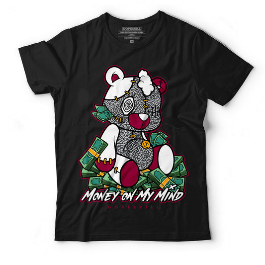 AJ 3 Cardinal Red DopeSkill T-Shirt MOMM Bear Graphic