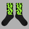 Neon Green Collection Sublimated Socks ZicZac Graphic