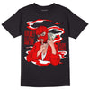 Cherry 11s DopeSkill T-Shirt Money Is The Motive Graphic - Black