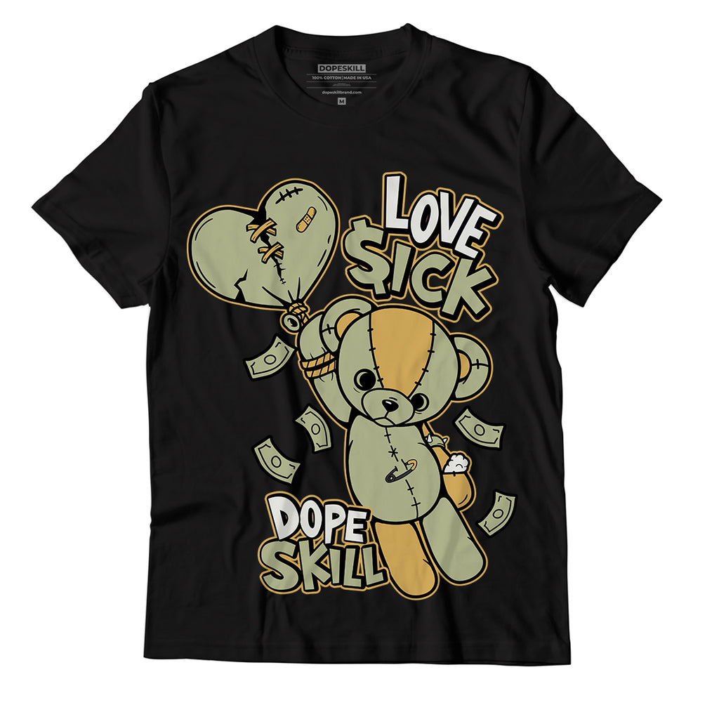 Jordan 5 Jade Horizon DopeSkill T-Shirt Love Sick Graphic - Black 