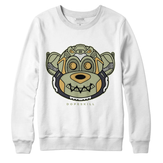 Jordan 5 Jade Horizon DopeSkill Sweatshirt Monk Graphic - White 