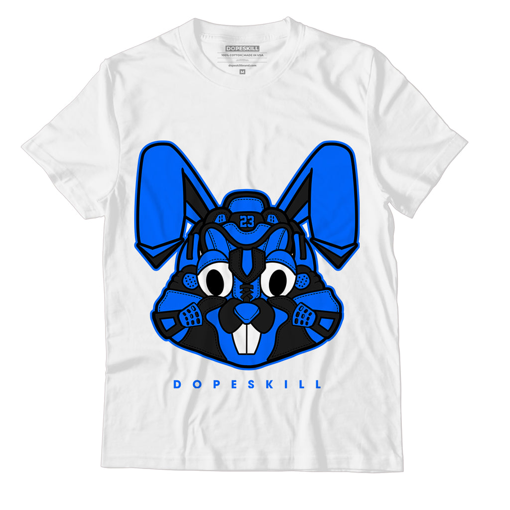 Yz 350 Boost V2 Dazzling Blue DopeSkill T-Shirt Sneaker Rabbit Graphic - White 