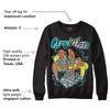 Aqua 5s DopeSkill Sweatshirt Queen Of Hustle Graphic