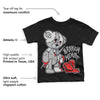 Black Metallic Chrome 6s DopeSkill Toddler Kids T-shirt Broken Heart Graphic