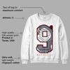 Fire Red 9s DopeSkill Sweatshirt No.9 Graphic