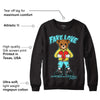 Aqua 5s DopeSkill Sweatshirt Fake Love Graphic