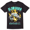 New Emerald 1s DopeSkill T-Shirt Slow Burn Graphic - Black