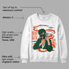 Dunk Low Team Dark Green Orange DopeSkill Sweatshirt Money Is The Motive Graphic