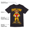 Goldenrod Dunk DopeSkill T-Shirt Fake Love Graphic