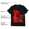 AJ 9 Chile Red DopeSkill T-Shirt Broken Heart Graphic