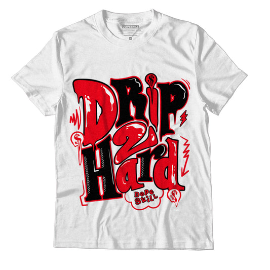 AJ 4 Red Thunder DopeSkill T-shirt Drip Too Hard Graphic