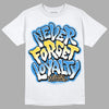 SB Dunk Low Homer DopeSkill T-Shirt Never Forget Loyalty Graphic - White