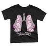 Triple Pink Dunk Low DopeSkill Toddler Kids T-shirt Breathe Graphic - Black