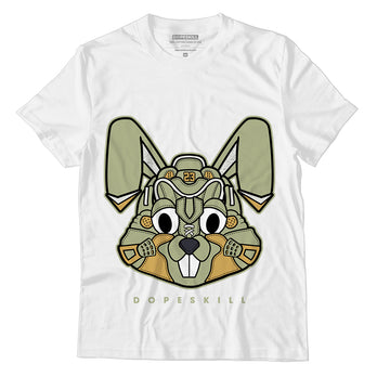 Jordan 5 Jade Horizon DopeSkill T-Shirt Sneaker Rabbit Graphic - White 