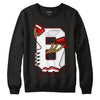 Jordan 6 “Red Oreo” DopeSkill Sweatshirt Number No.6 Graphic - Black