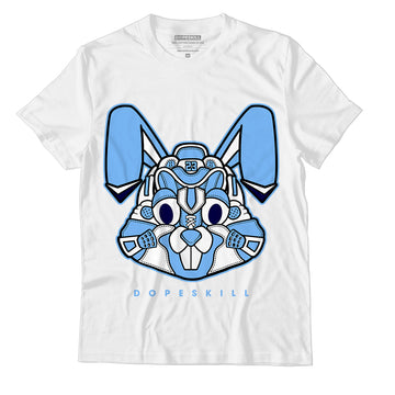 AJ 6 University Blue DopeSkill T-Shirt Sneaker Rabbit Graphic