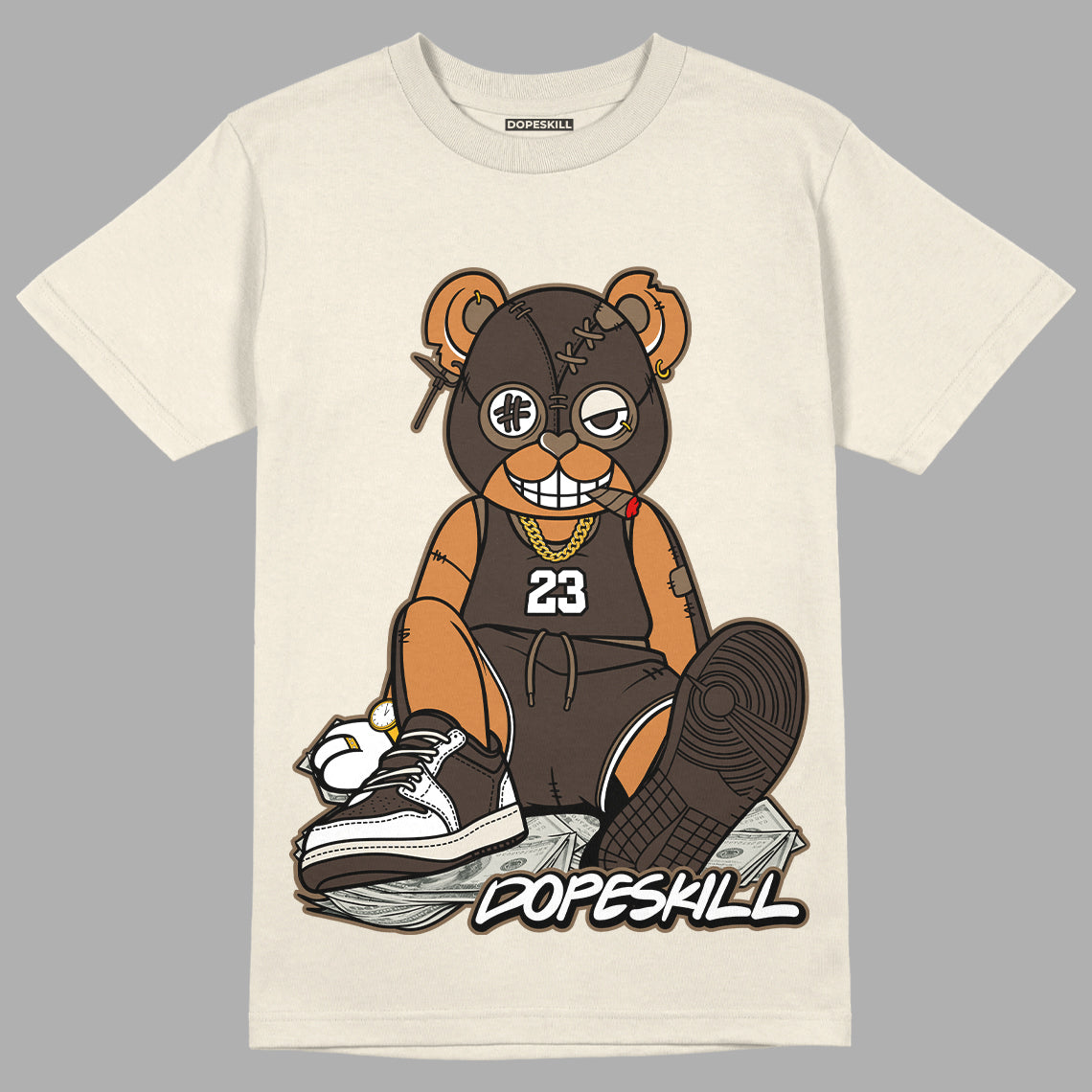 Jordan 1 Low OG “Reverse Mocha” DopeSkill Sail T-shirt Greatest Graphic